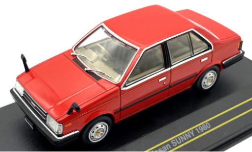 Diecast model cars Nissan Sunny 1/43 First 43 Models red/Dekor RHD 1980 Nissan Sunny 1/43 First 43 Models red/Dekor RHD 1980 diecast model cars