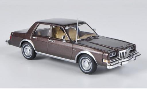 Diecast model cars Dodge Diplomat 1/43 First Response metallic brown 1985 Dodge Diplomat 1/43 First Response metallic brown 1985 diecast model cars