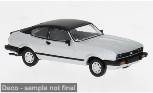 Diecast model cars Ford Capri III silber 1978 1/87 Brekina
