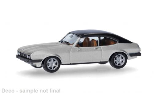 Diecast model cars Ford Capri silber 1/87 Herpa