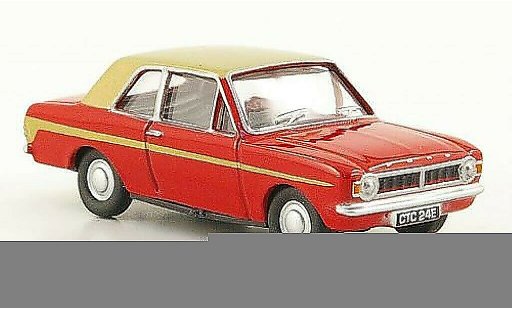 Ford Cortina MK2 1/76 Oxford MKII red/gold diecast model cars