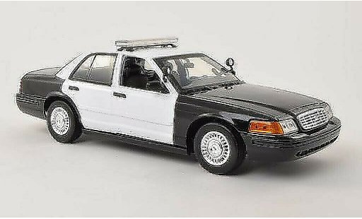 Ford Crown Police Interceptor 1/18 Motormax Victoria white/black (USA) diecast model cars