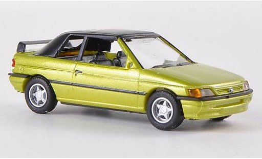 Ford Escort Berline 1/87 Busch Convertible closed met.green 1991 diecast model cars