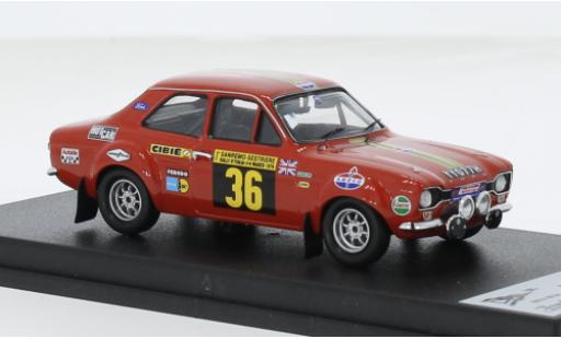 Diecast model cars Ford Escort 1/43 Trofeu MK I # 36 1:43 Ford Escort 1/43 Trofeu MK I # 36 1:43 diecast model cars