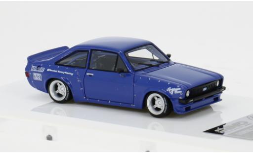 Diecast model cars Ford Escort MK II Pandem blau 1/64 INNO64