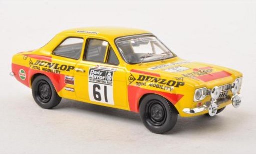 Ford Escort MK1 1/43 Trofeu MkI 1600 No.61 Dunlop R.A.C.Rally 1972 /P.Gullick diecast model cars
