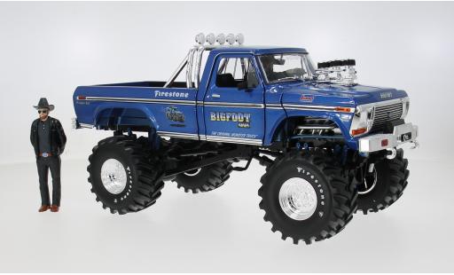 Diecast model cars Ford F-250 Monster Truck with 2 Figures blau 1974 Bigfoot 1/18 Greenlight