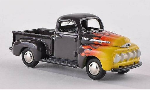 Ford F-100 Pickup 1/87 Bub 00 flatbed Flamme diecast model cars