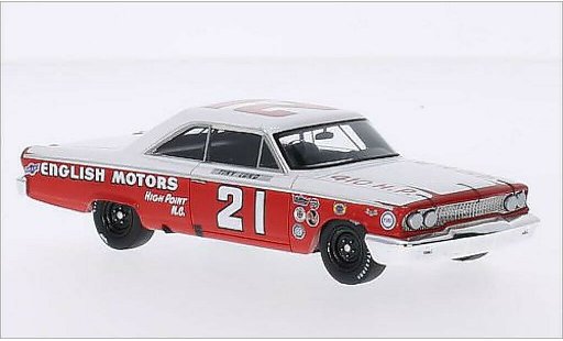 Ford Galaxy Berline 1/43 Spark No.21 English Motors Daytona 500 1963 diecast model cars