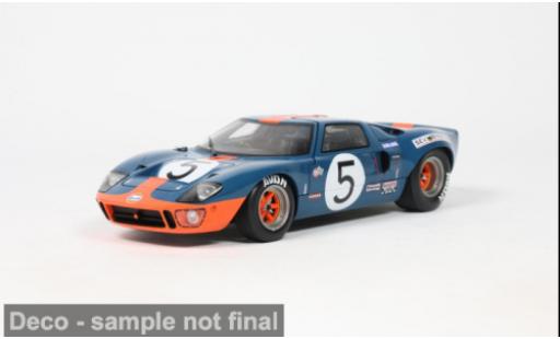 Diecast model cars Ford GT40 GT 40 MK.1 blau/orange 1968 1/18 Solido