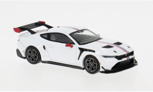 Diecast model cars Ford Mustang GTD weiss 2025 1/64 Mini GT