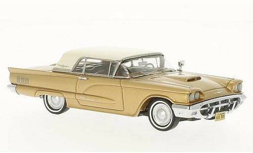 Ford Thunderbird Squarebird 1/43 Neo Hardtop gold/white 1960 diecast model cars