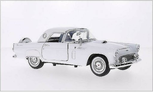 Ford Thunderbird Two-Seater 1/18 Motormax Hardtop white 1956 diecast model cars