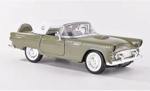 Ford Thunderbird Two-Seater 1/24 Motormax grey-green 1956 diecast model cars