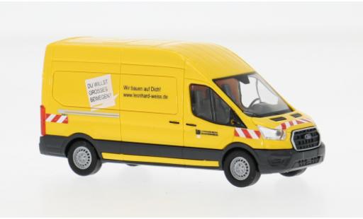 Diecast model cars Ford Transit Kasten 2014 Leonhard Weiss 1/87 Busch
