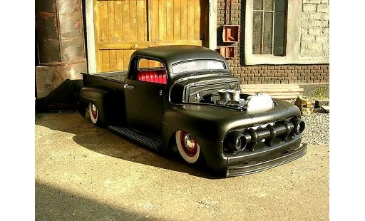 Ford F-100 Pickup 1/18 Welly F 100 pick up 1951 devil spirit diecast model cars