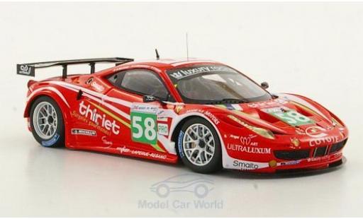 Diecast model cars Ferrari 458 Italia GT2 1/43 Fujimi Italia GT2 No.58 Team Luxury Racing 24h Le Mans 2011 P.Thiriet/F.Jakubowski Ferrari 458 Italia GT2 1/43 Fujimi Italia GT2 No.58 Team Luxury Racing 24h Le Mans 2011 P.Thiriet/F.Jakubowski diecast model cars