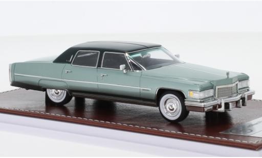 Cadillac Fleetwood 1/43 GIM   Great Iconic Models Brougham metallic green/matt-green 1976 diecast model cars