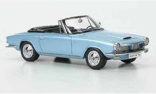 Glas 1300 GT Cabriolet 1/43 Neo Convertible blue 1966 diecast model cars