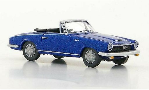Glas 1700 GT Cabriolet 1/87 Wiking Convertible blue diecast model cars