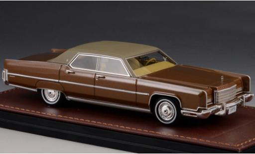 Diecast model cars Lincoln Continental 1/43 GLM Town Car metallic brown/matt-beige 1973 Lincoln Continental 1/43 GLM Town Car metallic brown/matt-beige 1973 diecast model cars