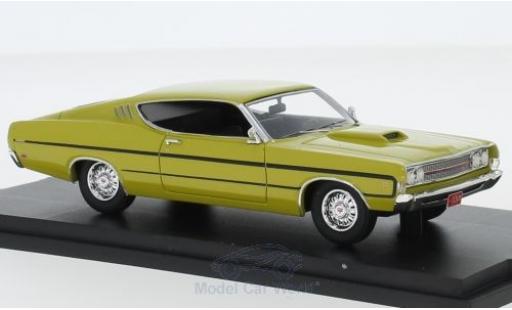 Diecast model cars Ford Torino 1/43 Goldvarg Collections yellow 1969 Ford Torino 1/43 Goldvarg Collections yellow 1969 diecast model cars