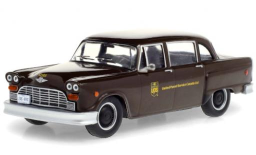 Diecast model cars Checker Taxi 1/43 Greenlight cab Parcel Delicery UPS - United Parcel Service Canada Ltd. 1975 Checker Taxi 1/43 Greenlight cab Parcel Delicery UPS - United Parcel Service Canada Ltd. 1975 diecast model cars
