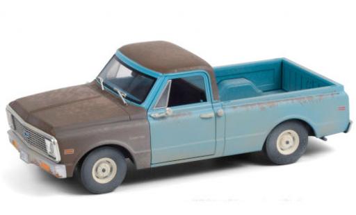 Diecast model cars Chevrolet C-10 1/24 Greenlight blue/grey 1971 Independence Day avec traces d Chevrolet C-10 1/24 Greenlight blue/grey 1971 Independence Day avec traces d diecast model cars