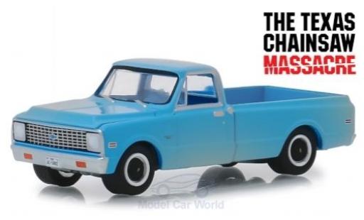 Diecast model cars Chevrolet C-10 1/64 Greenlight blue The Texas Chainsaw Massacre 1971 Chevrolet C-10 1/64 Greenlight blue The Texas Chainsaw Massacre 1971 diecast model cars