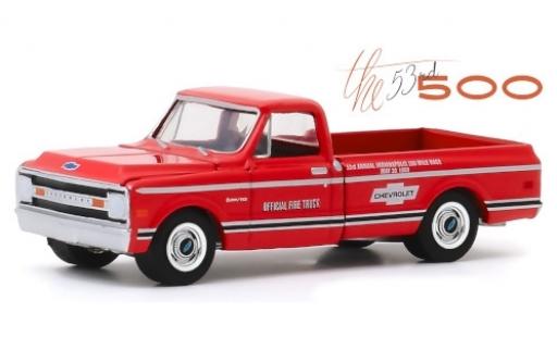 Diecast model cars Chevrolet C-10 1/64 Greenlight red/Dekor Official Fire Truck 1969 53rd Annual Indianapolis 500 Mile Race Chevrolet C-10 1/64 Greenlight red/Dekor Official Fire Truck 1969 53rd Annual Indianapolis 500 Mile Race diecast model cars