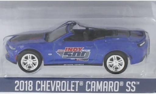 Diecast model cars Chevrolet Camaro 1/64 Greenlight blue 2018 102 Running Indy 500 Chevrolet Camaro 1/64 Greenlight blue 2018 102 Running Indy 500 diecast model cars