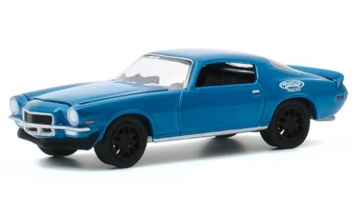 Diecast model cars Chevrolet Camaro 1/64 Greenlight metallic blue/Dekor 1970 Testfahrzeug Chevrolet Camaro 1/64 Greenlight metallic blue/Dekor 1970 Testfahrzeug diecast model cars