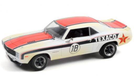 Diecast model cars Chevrolet Camaro 1/43 Greenlight RS No.18 Texaco 1969 avec Einsatzspuren Chevrolet Camaro 1/43 Greenlight RS No.18 Texaco 1969 avec Einsatzspuren diecast model cars
