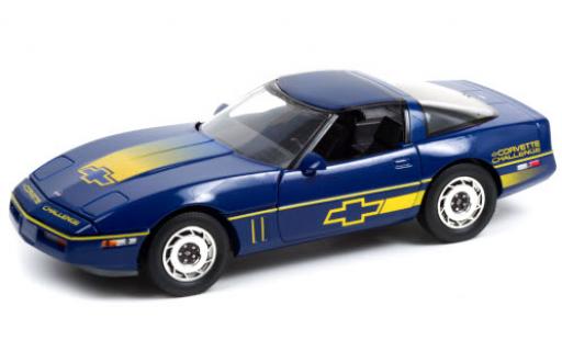 Chevrolet Corvette 1/18 Greenlight (C4) blue/Dekor Challenge 1988 toit détachable diecast model cars