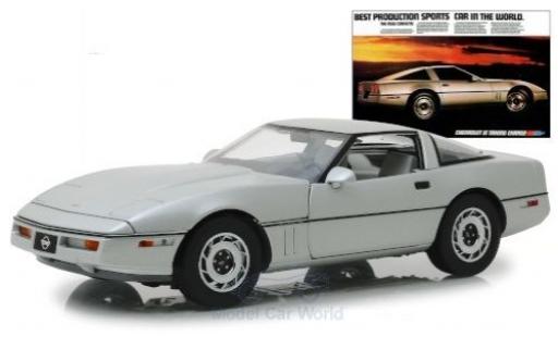 Chevrolet Corvette 1/18 Greenlight C4 grey 1984 diecast model cars