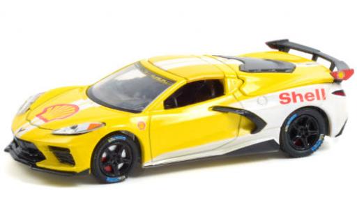 Diecast model cars Chevrolet Corvette 1/64 Greenlight Stingray (C8) yellow/white S 2021 Chevrolet Corvette 1/64 Greenlight Stingray (C8) yellow/white S 2021 diecast model cars
