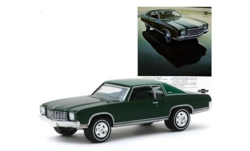 Diecast model cars Chevrolet Monte Carlo 1/64 Greenlight metallic green/matt-green 1970 Chevrolet Monte Carlo 1/64 Greenlight metallic green/matt-green 1970 diecast model cars