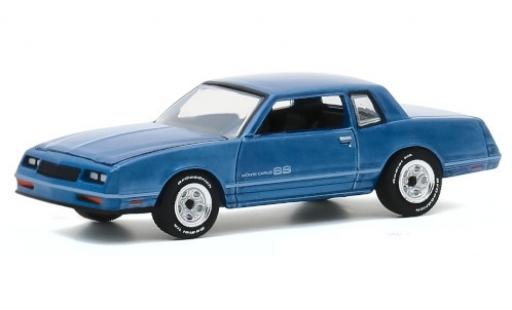 Diecast model cars Chevrolet Monte Carlo 1/64 Greenlight SS metallic blue 1984 Testfahrzeug Chevrolet Monte Carlo 1/64 Greenlight SS metallic blue 1984 Testfahrzeug diecast model cars