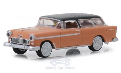 Diecast model cars Chevrolet Nomad 1/64 Greenlight pink/grey 1955 Chevrolet Nomad 1/64 Greenlight pink/grey 1955 diecast model cars