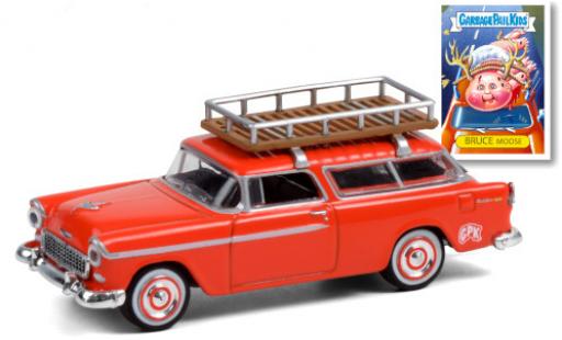 Diecast model cars Chevrolet Nomad 1/64 Greenlight orange GPK - Garbage Pail Kids 1955 mit Dachgepäckträger Chevrolet Nomad 1/64 Greenlight orange GPK - Garbage Pail Kids 1955 mit Dachgepäckträger diecast model cars