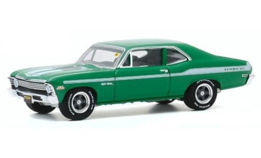 Chevrolet Nova 1/64 Greenlight green/Dekor 1972 diecast model cars