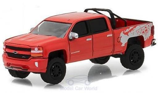 Diecast model cars Chevrolet Silverado 1/64 Greenlight 1500 red 2018 Chevrolet Silverado 1/64 Greenlight 1500 red 2018 diecast model cars