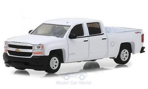 Diecast model cars Chevrolet Silverado 1/64 Greenlight 1500 white 2018 Chevrolet Silverado 1/64 Greenlight 1500 white 2018 diecast model cars