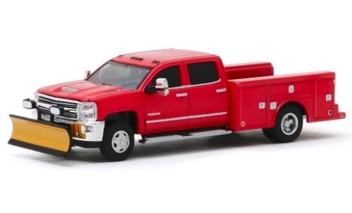 Diecast model cars Chevrolet Silverado 1/64 Greenlight 3500HD red 2018 avec Chasse-neige Chevrolet Silverado 1/64 Greenlight 3500HD red 2018 avec Chasse-neige diecast model cars