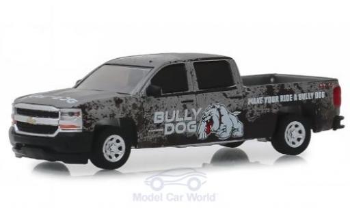 Diecast model cars Chevrolet Silverado 1/64 Greenlight grey/Dekor Bully Dog 2018 Chevrolet Silverado 1/64 Greenlight grey/Dekor Bully Dog 2018 diecast model cars