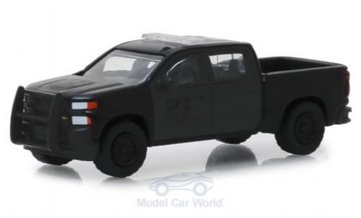 Diecast model cars Chevrolet Silverado 1/64 Greenlight SSV black 2019 Chevrolet Silverado 1/64 Greenlight SSV black 2019 diecast model cars