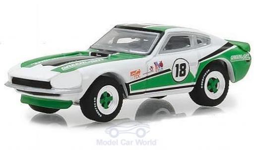 Diecast model cars Datsun 240Z 1/64 Greenlight green/white No.18 GreenLight Racing Team 1970 Datsun 240Z 1/64 Greenlight green/white No.18 GreenLight Racing Team 1970 diecast model cars