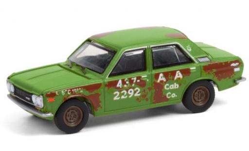 Diecast model cars Datsun 510 1/64 Greenlight A&A Cab Co. 1970 4-Door Sedan avec traces de vieilissement Datsun 510 1/64 Greenlight A&A Cab Co. 1970 4-Door Sedan avec traces de vieilissement diecast model cars