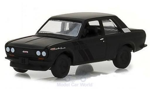 Diecast model cars Datsun 510 1/64 Greenlight matt-black 1968 Datsun 510 1/64 Greenlight matt-black 1968 diecast model cars