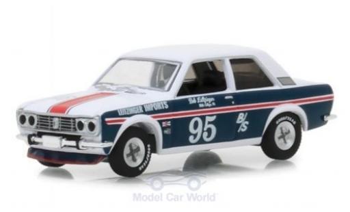 Diecast model cars Datsun 510 1/64 Greenlight white/blue 1969 Datsun 510 1/64 Greenlight white/blue 1969 diecast model cars